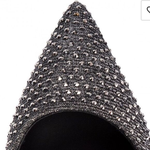 NWOT STEVE MADDEN Stilleto Rhinestne ClassicPump Gray Size 7 - Picture 9 of 12